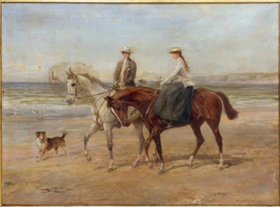 Jezdci na pobřeží od Heywood Hardy