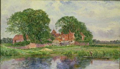 Starý panský dvůr od Heywood Hardy