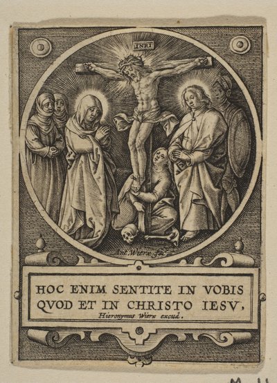 The Crucifixion Round reverzní kopie.n.d. od Hieronymous Wierix