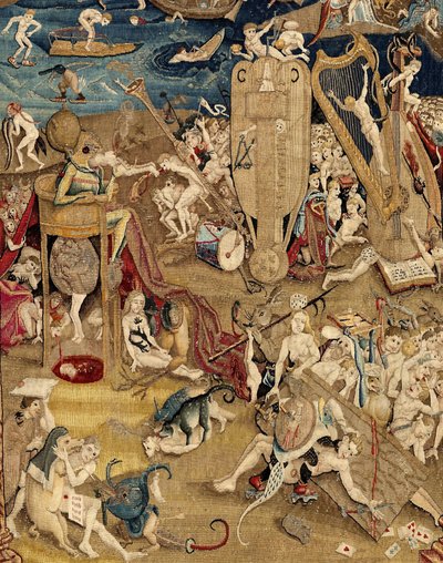 Zahrada pozemských rozkoší. ca. 1560 (tapisérie) od Hieronymus (after) Bosch