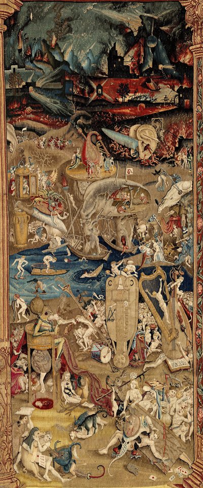 Zahrada pozemských potěšení. CA. 1560 (tapiserie) od Hieronymus (after) Bosch
