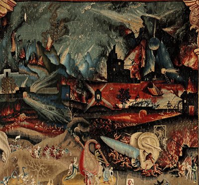 Zahrada pozemských rozkoší. ca. 1560 (tapisérie) od Hieronymus (after) Bosch