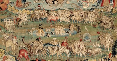 Zahrada pozemských rozkoší. ca. 1560 (tapisérie) od Hieronymus (after) Bosch