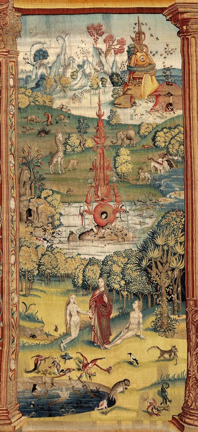 Zahrada pozemských rozkoší. ca. 1560 (tapisérie) od Hieronymus (after) Bosch