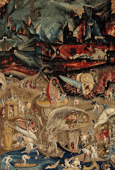 Zahrada pozemských rozkoší. ca. 1560 (tapisérie) od Hieronymus (after) Bosch