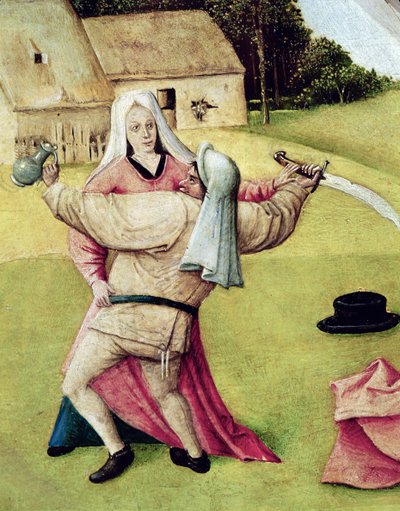 Hněv, detail z "Tabulky sedmi smrtelných hříchů a čtyř posledních věcí", asi 1480 od Hieronymus Bosch