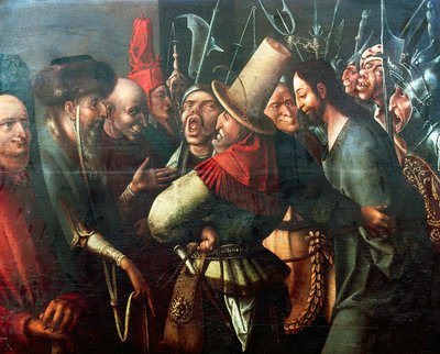 Kristus přivedený před Piláta, Hieronymus Bosch (kolem 1450-1516), olej na desce, 61x77 cm. Holandsko od Hieronymus Bosch