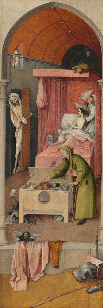 Smrt a lakomec od Hieronymus Bosch
