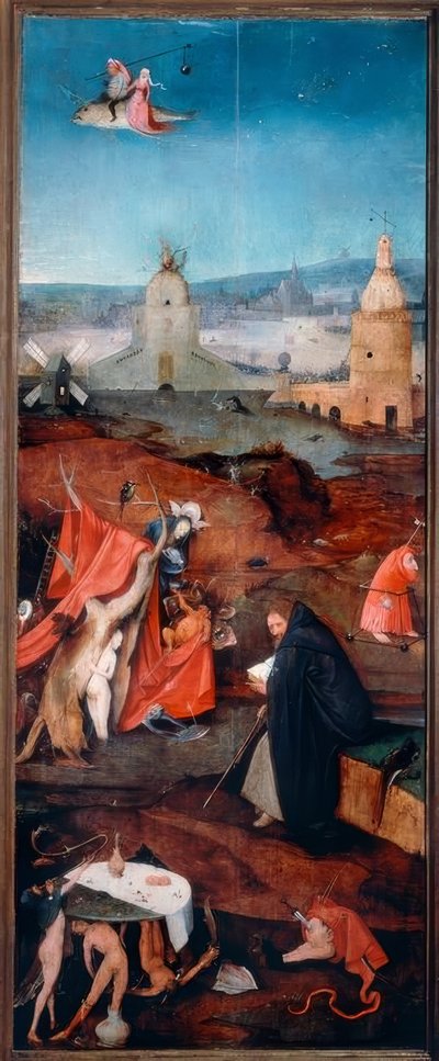 Svatý Antonín v rozjímání od Hieronymus Bosch