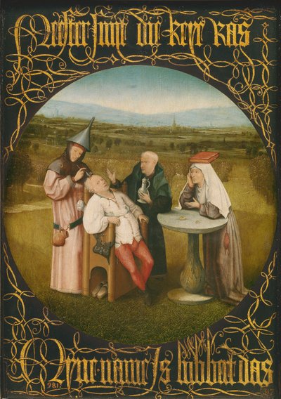 The Cure of Folly, c.1494 (olej na panelu) od Hieronymus Bosch