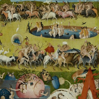 Zahrada pozemských rozkoší, 1490-1500 od Hieronymus Bosch