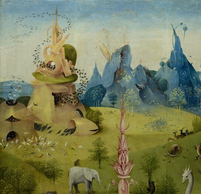 Zahrada pozemských rozkoší, 1490-1500 od Hieronymus Bosch