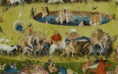 Zahrada pozemských rozkoší, 1490-1500 od Hieronymus Bosch