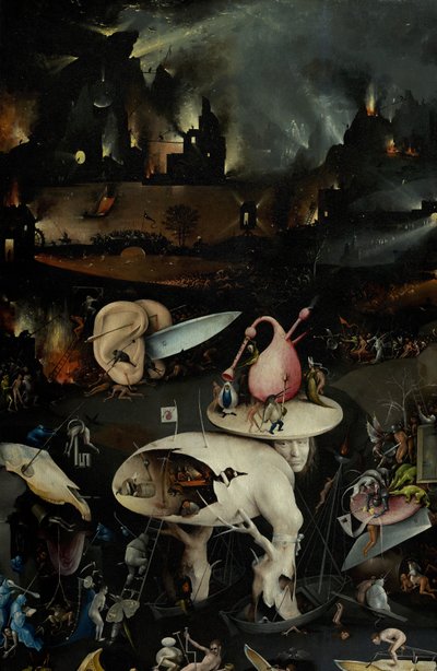 Zahrada pozemských rozkoší, 1490-1500 od Hieronymus Bosch