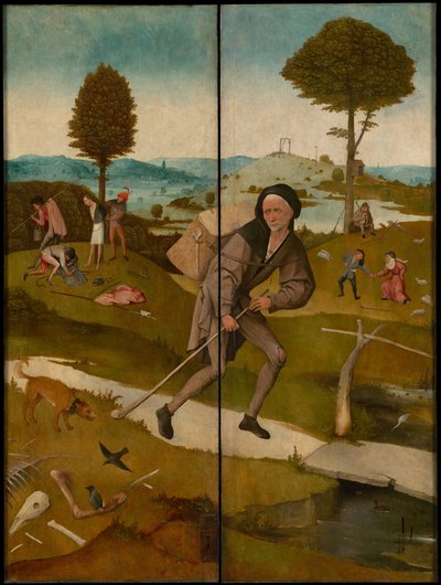 Triptych Haywain, asi 1516 (exteriér) od Hieronymus Bosch