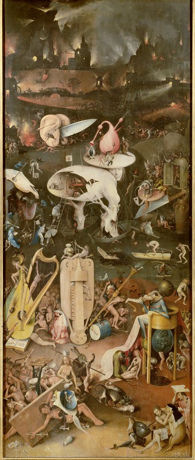 Peklo (pravý panel Zahrady pozemských rozkoší) od Hieronymus Bosch