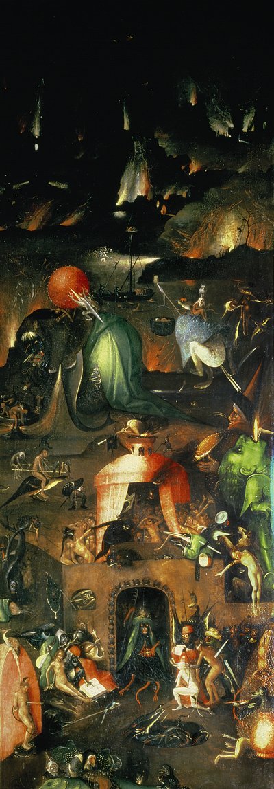 Poslední soud (oltářní obraz): Interiér pravého křídla od Hieronymus Bosch