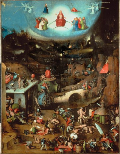 Poslední soud, střední deska (olej na dubovém dřevě) od Hieronymus Bosch
