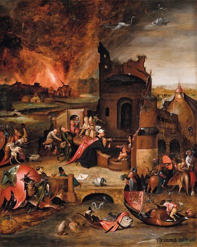 Pokušení svatého Antonína Velikého (olej na dřevě) od Hieronymus Bosch