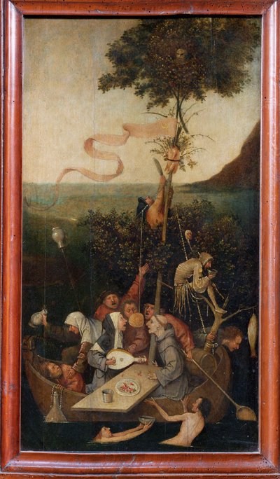 Loď bláznů, kolem roku 1500 (malba na dřevě) od Hieronymus Bosch