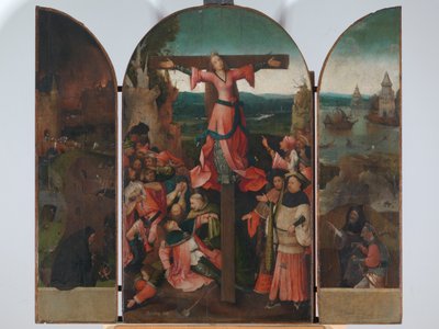 Triptych Ukřižované mučednice (Triptych sv. Julie), autor Joren Anthoniszoon Van Aeken, známý jako Bosch Hieronymus od Hieronymus Bosch