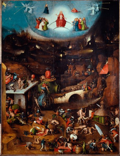 Tryptic of the Last Judgement, centrální panel, c.1504 (malba na dřevě) od Hieronymus Bosch