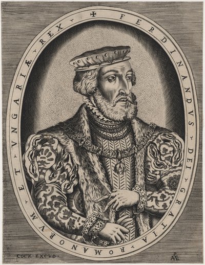 Ferdinand I., římský císař od Hieronymus Cock