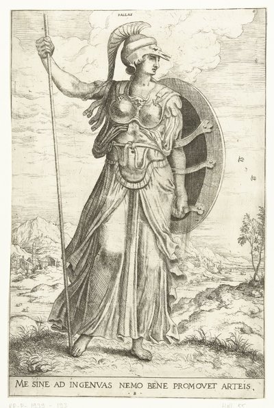Minerva od Hieronymus Cock