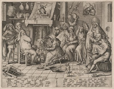Masopustní úterý od Hieronymus Cock