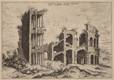 Septizonium a Koloseum od Hieronymus Cock