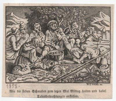 Švábové skladovali kolem hrnce s knedlíky od Hieronymus Heinrich Jakob Ritschl von Hartenbach