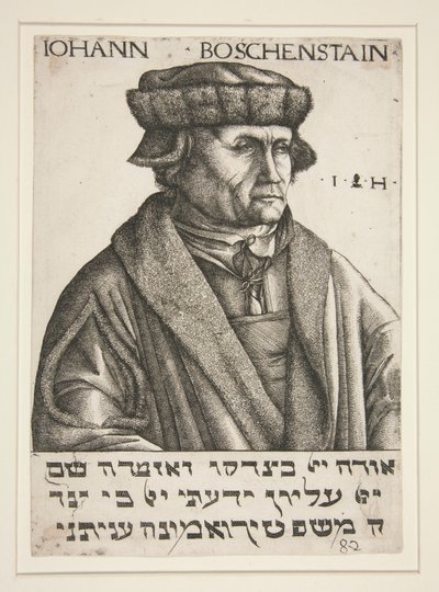 Portrét Johanna B?schensteina od Hieronymus Hopfer