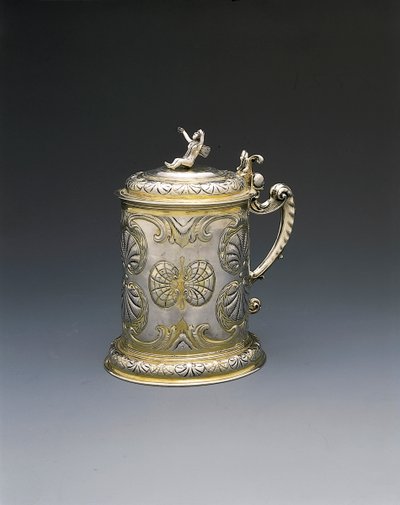 Tankard, Danzig, cca 1700 (balíček pozlacené stříbro) od Hieronymus II Holl