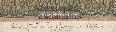 Německy: Večírek v oranžerii v Schönbrunnu - 7. února 1786 od Hieronymus Loschenkohl