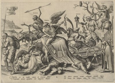 starý věk Čtyři věky člověka a smrti (název série) od Hieronymus Wierix