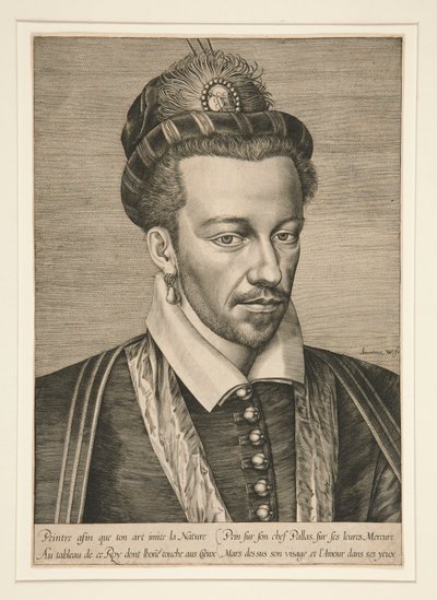 Portrét Jindřicha III od Hieronymus Wierix