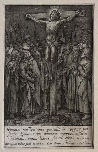 Umučení: Kristus ukřižovaný od Hieronymus Wierix