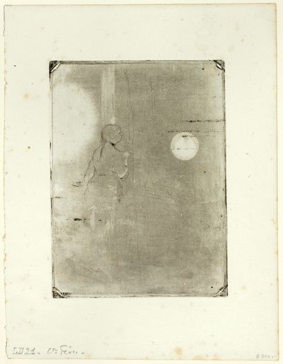 Kavárenský koncertní zpěvák od Hilaire Germain Edgar Degas