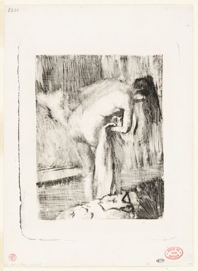 Po koupeli II od Hilaire Germain Edgar Degas