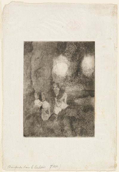 Tanečníci v křídlech od Hilaire Germain Edgar Degas