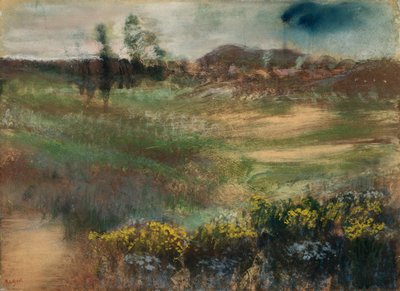Krajina s komíny od Hilaire Germain Edgar Degas