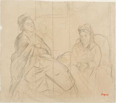 Madame Lisle a Madame Loubens od Hilaire Germain Edgar Degas