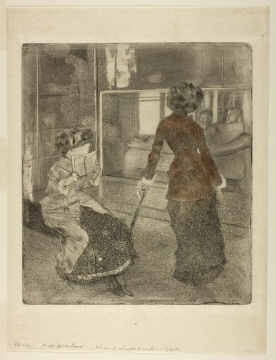 Mary Cassatt v Louvru: Etruská galerie od Hilaire Germain Edgar Degas