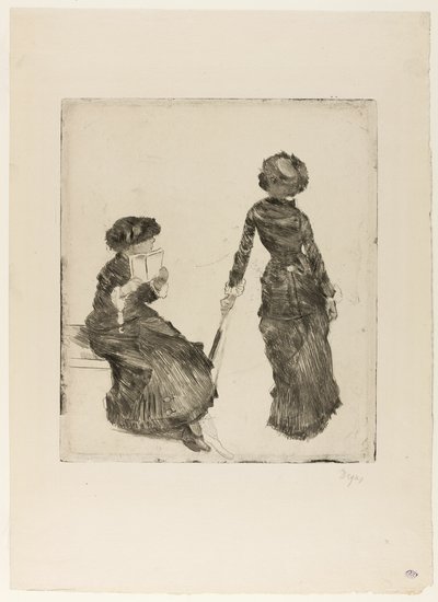 Mary Cassatt v Louvru: Etruská galerie od Hilaire Germain Edgar Degas