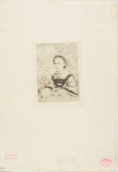 Mlle. N. Wolkonska, druhá deska od Hilaire Germain Edgar Degas