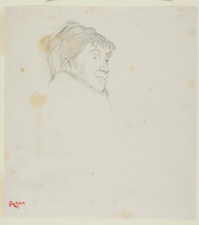 Portrét madame Dietz-Monnin (dříve Hlava ženy) od Hilaire Germain Edgar Degas
