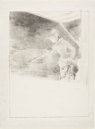 Zpěvák na kavárenském koncertě od Hilaire Germain Edgar Degas