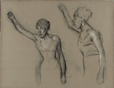 Studie zpěváka od Hilaire Germain Edgar Degas
