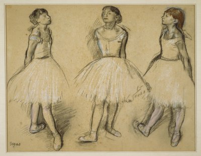 Tři studie tanečníka ve čtvrté poloze od Hilaire Germain Edgar Degas
