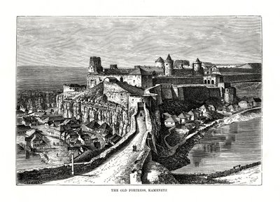 Stará pevnost, Kamenetz, Ukrajina, 1879 od Hildibrand